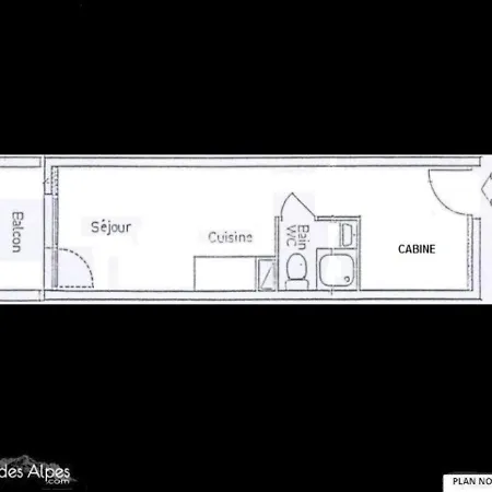 Apartment Les Menuires - 3 Pers, 18 M2, 1/0